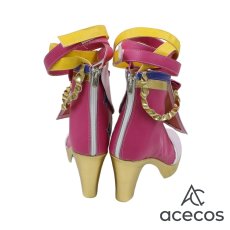 画像4: アイカツスターズ!　風　虹野ゆめ　ピンクスターコーデ　コスプレ靴　コスプレブーツ　靴用品 (4)