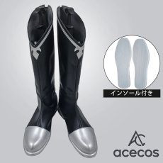 画像1: 天才王子の赤字国家再生術?そうだ、売国しよう?　風　ウェイン・サレマ・アルバレスト　コスプレ靴　コスプレブーツ　靴用品 (1)