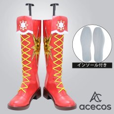 画像1: アイカツ!　風　星宮いちご　ソレイユver.　コスプレ靴　コスプレブーツ　靴用品 (1)
