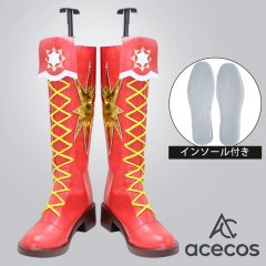 アイカツ!　風　星宮いちご　ソレイユver.　コスプレ靴　コスプレブーツ　靴用品