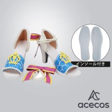 画像1: アイカツ!　風　大空あかり　ホワイトスカイヴェール　コスプレ靴　コスプレブーツ　靴用品 (1)