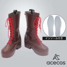 画像1: ヘブンバーンズレッド　風　朝倉可憐　コスプレ靴　コスプレブーツ　靴用品 (1)