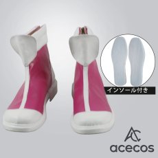 画像1: ドキドキ!プリキュア　風　相田マナ(キュアハート)　私服　コスプレ靴　コスプレブーツ　靴用品 (1)