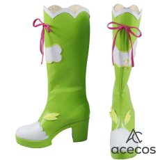 画像2: アイカツ!　風　北大路さくら　コスプレ靴　コスプレブーツ　靴用品 (2)