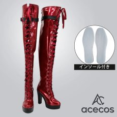 画像1: ペルソナ5X　風　鹿野苺(ベリィ)　コスプレ靴　コスプレブーツ　靴用品 (1)