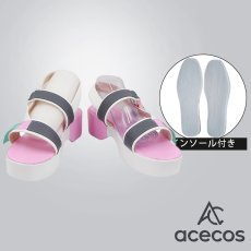 画像1: ゼンレスゾーンゼロ　風　浮波柚葉　水着　コスプレ靴　コスプレブーツ　靴用品 (1)