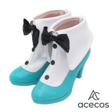 画像3: VOCALOID　風　初音ミク　BiCute Bunnies　白バニー姿　コスプレ靴　コスプレブーツ　靴用品 (3)