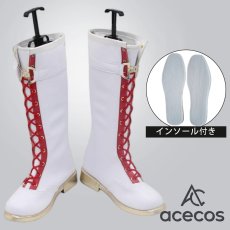 画像1: アークナイツ　風　ハルカ　コスプレ靴　コスプレブーツ　靴用品 (1)