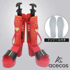 画像1: バーチャルYouTuber　風　VTuber　宝鐘マリン　ホロナツパラダイス　コスプレ靴　コスプレブーツ　靴用品 (1)