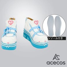 画像1: バーチャルYouTuber　風　VTuber　夏色まつり　サブカルジャージ衣装　コスプレ靴　コスプレブーツ　靴用品 (1)