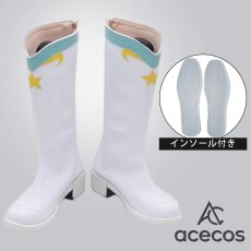 画像1: ラブライブ! School idol project　風　星空凛　コスプレ靴　コスプレブーツ　靴用品 (1)