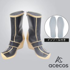 画像1: 真・三國無双　風　司馬懿　コスプレ靴　コスプレブーツ　靴用品 (1)