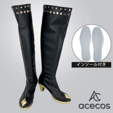 画像1: ウマ娘プリティーダービー　風　サトノクラウン　勝負服　コスプレ靴　コスプレブーツ　靴用品 (1)