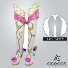 画像1: プリパラ　風　真中らぁら　ドリームパレードプリンセスドレス　コスプレ靴　コスプレブーツ　靴用品 (1)