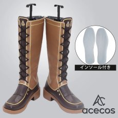 画像1: 英雄伝説 閃の軌跡　風　ユーシス・アルバレア　コスプレ靴　コスプレブーツ　靴用品 (1)