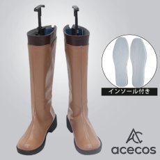 画像1: 無職転生 ?異世界行ったら本気だす?　風　ルーデウス・グレイラット　コスプレ靴　コスプレブーツ　靴用品 (1)