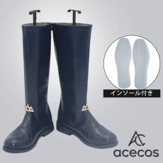 画像1: アークナイツ　風　凛御シルバーアッシュ　コスプレ靴　コスプレブーツ　靴用品 (1)