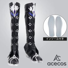 画像1: 原神(げんしん)　風　フリンズ　コスプレ靴　コスプレブーツ　靴用品 (1)
