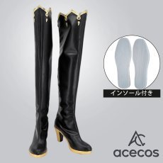 画像1: ヘブンバーンズレッド　風　茅森月歌　The Feel of the Throne　コスプレ靴　コスプレブーツ　靴用品 (1)