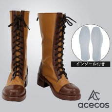 画像1: サクラ大戦　風　エリカ・フォンティーヌ　コスプレ靴　コスプレブーツ　靴用品 (1)