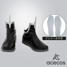 画像1: アークナイツ　風　ファイヤーウォッチ　白い狩人　コスプレ靴　コスプレブーツ　靴用品 (1)