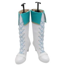 画像1: プロジェクトセカイ カラフルステージ！ feat. 初音ミク　日野森雫　5th Anniversary 感謝祭　コスプレ靴　コスプレブーツ　靴用品 (1)