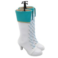 画像2: プロジェクトセカイ カラフルステージ！ feat. 初音ミク　日野森雫　5th Anniversary 感謝祭　コスプレ靴　コスプレブーツ　靴用品 (2)