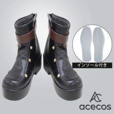 画像1: 文豪ストレイドッグス　風　中原中也　コスプレ靴　コスプレブーツ　靴用品 (1)