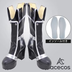 画像1: アークナイツ　風　ARK NIGHTS　ラップランド　Lappland　精英化　コスプレ靴　コスプレブーツ　靴用品 (1)