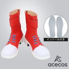 画像1: ジョジョの奇妙な冒険　風　ギアッチョ　コスプレ靴　コスプレブーツ　靴用品 (1)