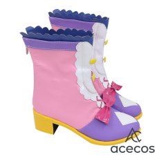 画像3: アイカツオンパレード!　風　姫石らき　コスプレ靴　コスプレブーツ　靴用品 (3)