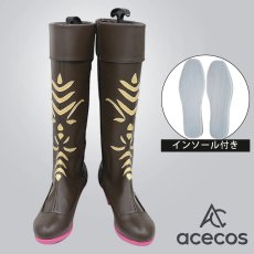画像1: Frozen　風　アナと雪の女王　アナ　Anna　コスプレ靴　コスプレブーツ　靴用品 (1)