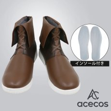 画像1: アークナイツ　風　フェン　コスプレ靴　コスプレブーツ　靴用品 (1)