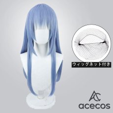 画像1: バーチャルYouTuber　風　VTuber　兎田ぺこら　フリフリバニードレス　コスプレウィッグ　鬘　かつら (1)
