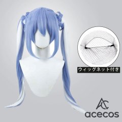 バーチャルYouTuber　風　VTuber　兎田ぺこら　2023年誕生日　コスプレウィッグ　鬘　かつら