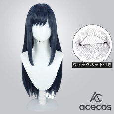 画像1: マギアレコード 魔法少女まどか☆マギカ外伝　風　七海やちよ　コスプレウィッグ　鬘　かつら (1)