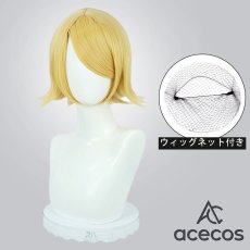 画像1: VOCALOID　風　鏡音リン　コスプレウィッグ　鬘　かつら (1)