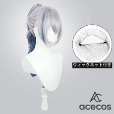 画像1: 崩壊：スターレイル　風　銀狼　コスプレウィッグ　鬘　かつら (1)