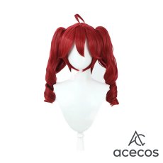 画像2: VOCALOID　風　重音テト　コスプレウィッグ　鬘　かつら (2)