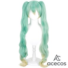画像2: VOCALOID　風　初音ミク 15th Anniversary Ver.　コスプレウィッグ　鬘　かつら (2)