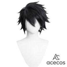 画像2: DEATH NOTE（デスノート）　風　エル＝ローライト（L Lawliet）　コスプレウィッグ　鬘　かつら (2)