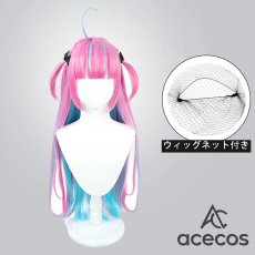 画像1: バーチャルYouTuber　風　VTuber　5億年ぶりの新衣装　コートver.　湊あくあ　コスプレウィッグ　鬘　かつら (1)