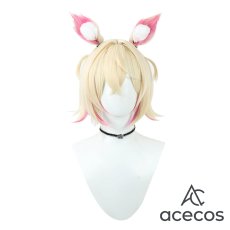 画像2: バーチャルYouTuber　風　VTuber　Mococo Abyssgard(モココ・アビスガード)　コスプレウィッグ　鬘　かつら (2)