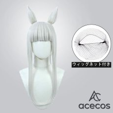 画像1: ウマ娘プリティーダービー　風　ゴールドシップ　凱旋門　コスプレウィッグ　鬘　かつら (1)