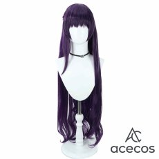 画像2: プロジェクトセカイ カラフルステージ！ feat. 初音ミク　風　ダークシック・ドレス　朝比奈まふゆ　優しいおまじない　コスプレウィッグ　鬘　かつら (2)