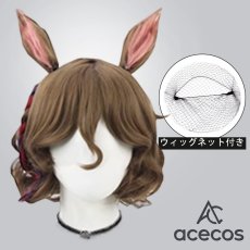 画像1: ウマ娘プリティーダービー　風　タップダンスシチー　コスプレウィッグ　鬘　かつら (1)