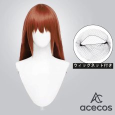 画像1: STEINS;GATE　風　牧瀬紅莉栖　コスプレウィッグ　鬘　かつら (1)