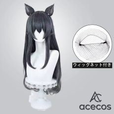 画像1: アークナイツ　風　血掟テキサス　コスプレウィッグ　鬘　かつら (1)
