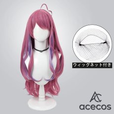 画像1: バーチャルYouTuber　風　Vtuber　倉持めると　制服　コスプレウィッグ　鬘　かつら (1)