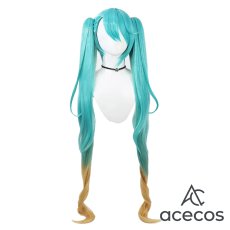 画像2: 「マジカルミライ 2024」　風　初音ミク　コスプレウィッグ　鬘　かつら (2)